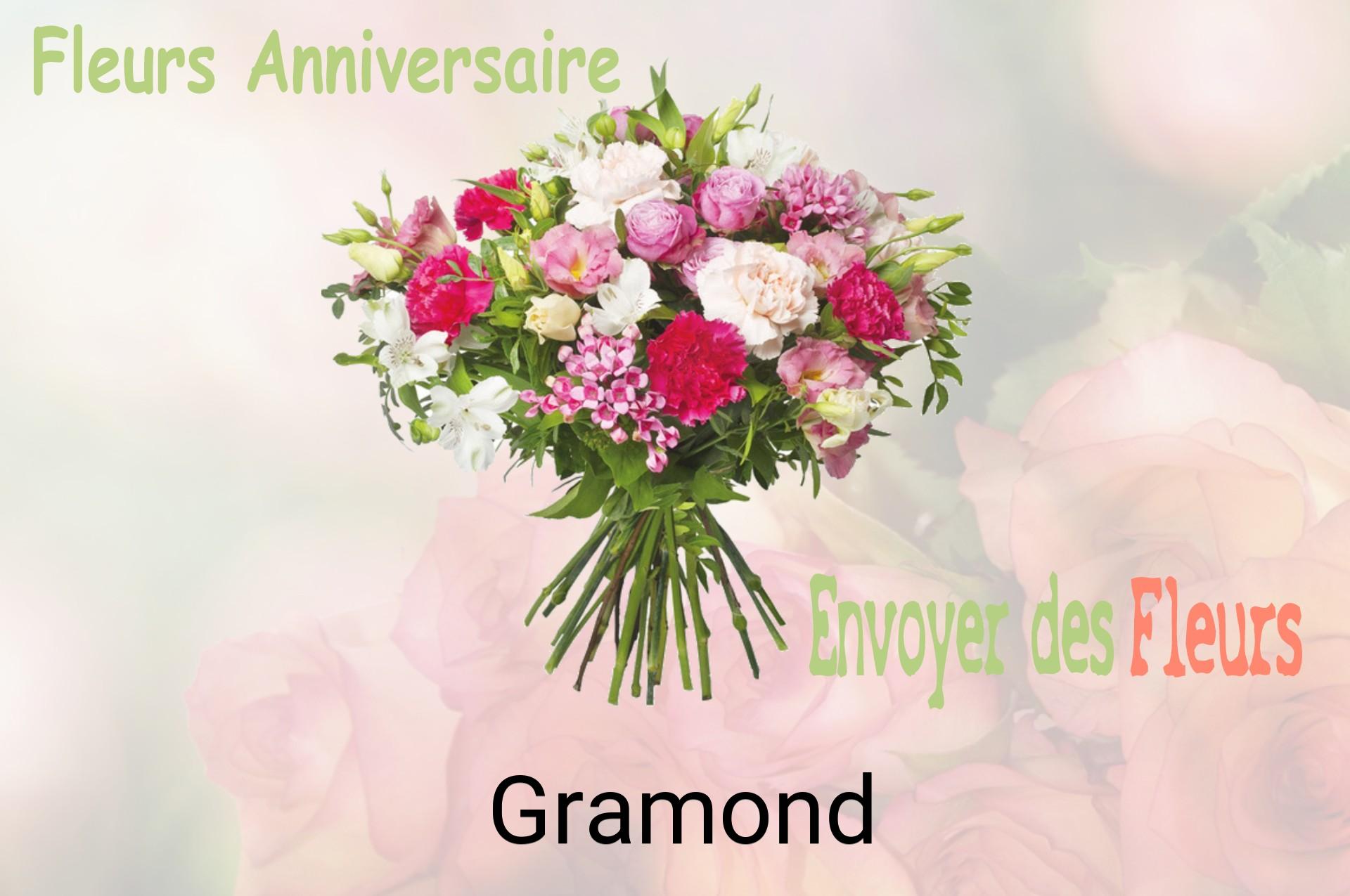 Bouquet de fleurs d’anniversaire livré à Gramond