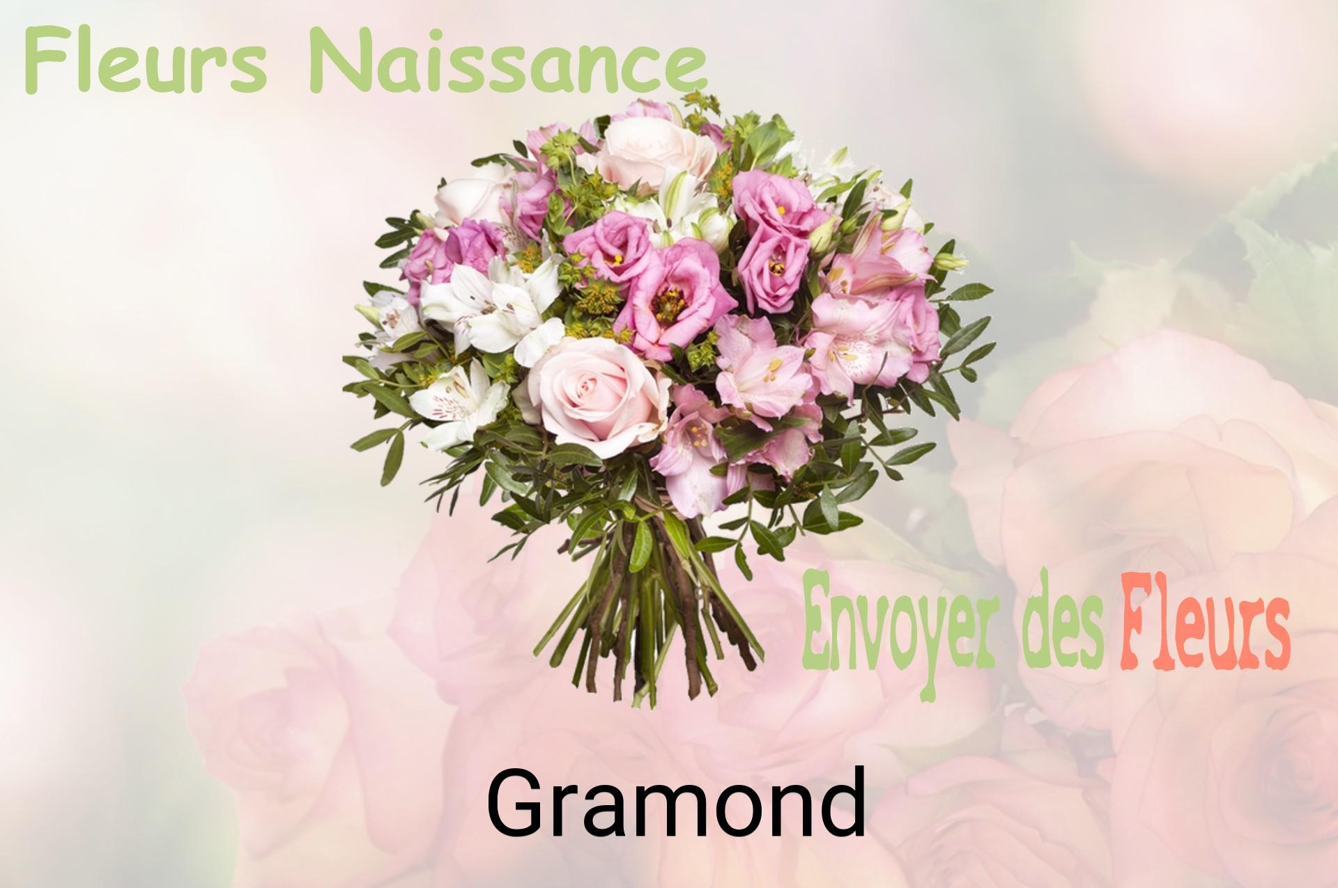 Bouquet de fleurs de naissance livré à Gramond